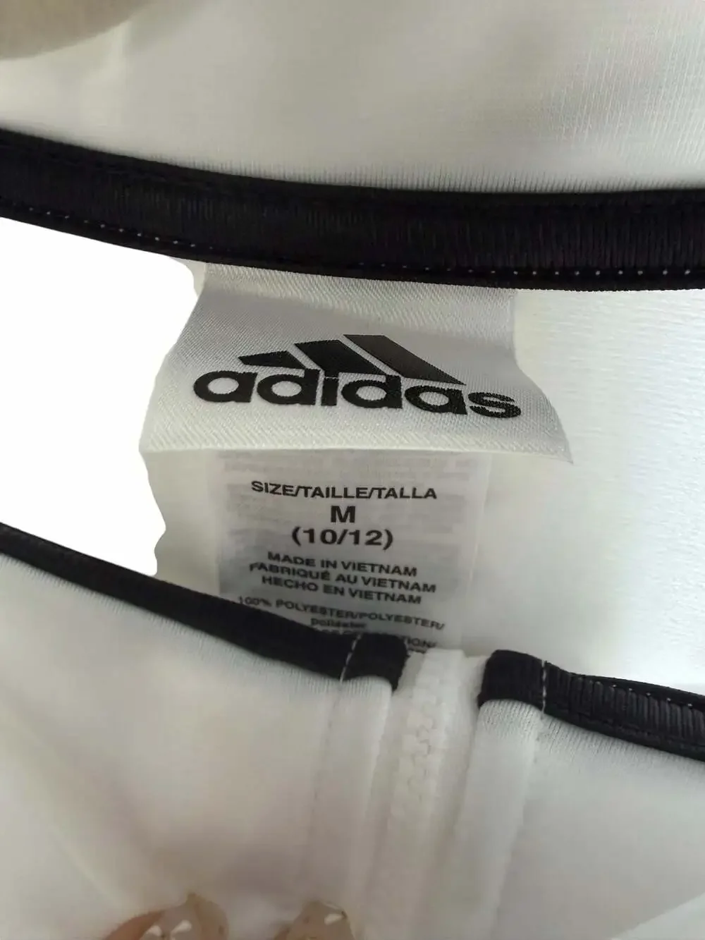 Adidas Boys' Iconic Tricot Track Jacket, White, Size M (10/12)